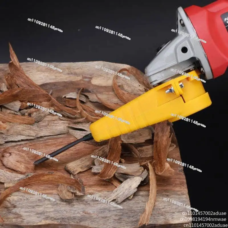 Wood Carving Electric Chisel Changed Angle Grinder Into Power Chisel Woodworking Tool