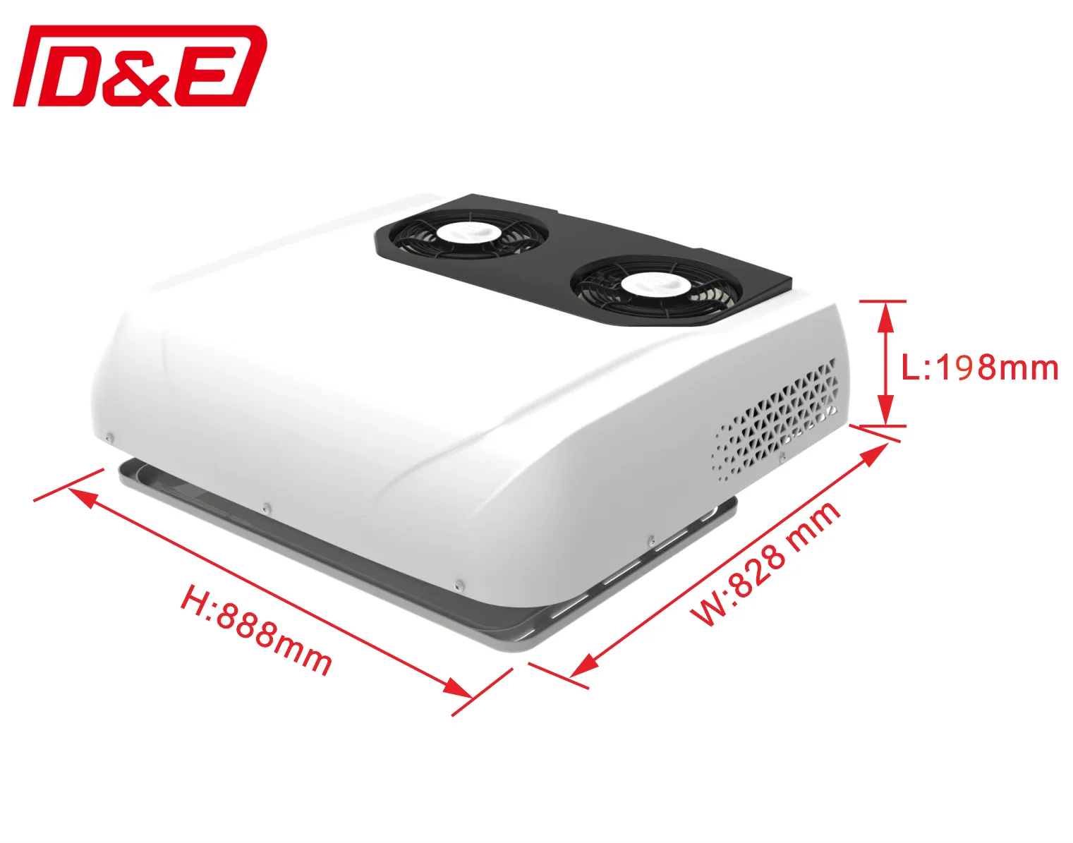 

Hot Sales DC 12/24V Double Fan Brushless Motor Parking Air Conditioner For Truck RV Caravan Motorhome