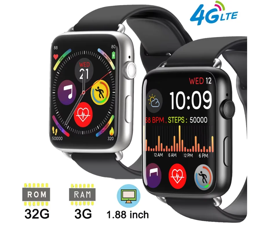 Android Smart Watch DM20C 4G Smartwatch 64 ГБ ОЗУ 1,88-дюймовый IPS-экран Android 7.1 OS GPS Wi-Fi 780 мАч Аккумулятор PK DM100 DM30 S999 Android Smart Watch DM20C 4G Smartwatch 64 ГБ ОЗУ 1,88-дюймовый IPS-экран Android 7.1 OS GPS Wi-Fi 780 мАч Аккумулятор PK DM100 DM30 S999