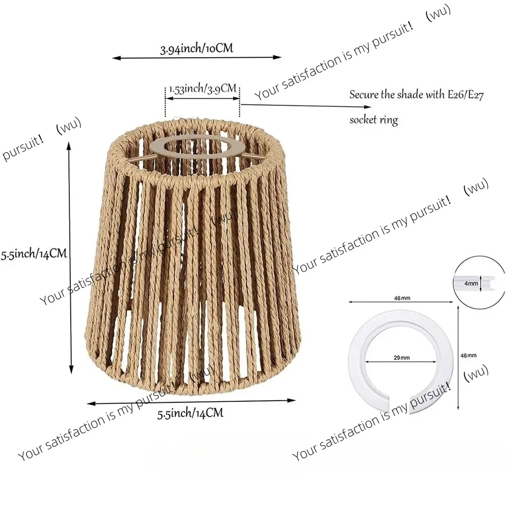 for Retro Weaving Design Woven Lampshade Vintage Style Hanging Vintage Lampshade Light Fixture Cane Inspired Light Fixture Hotel
