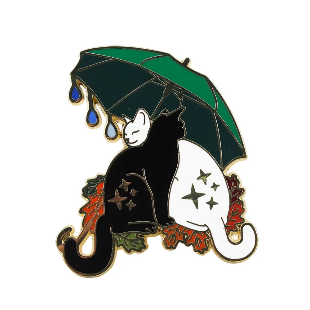 Cat Brooch Nestled …