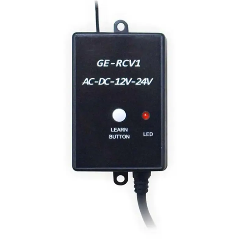 B68A 2Pcs GE-RCV1 Receiver 433.92Mhz DC/AC 12V/24V For Gate Garage Door Remote Rolling Code And Fixed Code External Receivers
