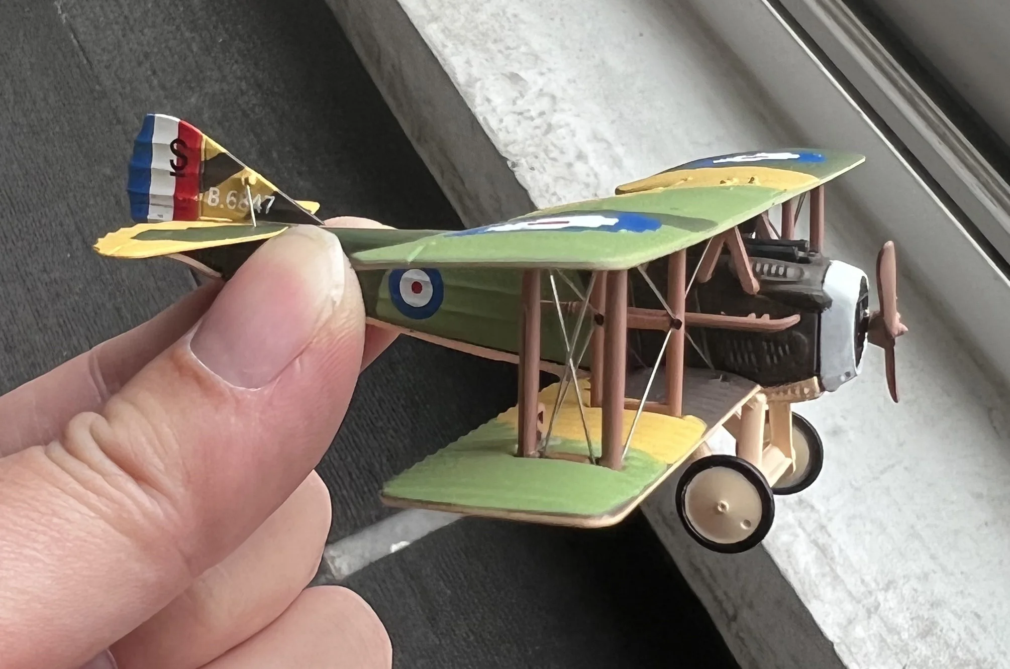 WLTK WWI French Air Force SPAD S.XIII Fighter 1/72 Diecast Aircraft Model