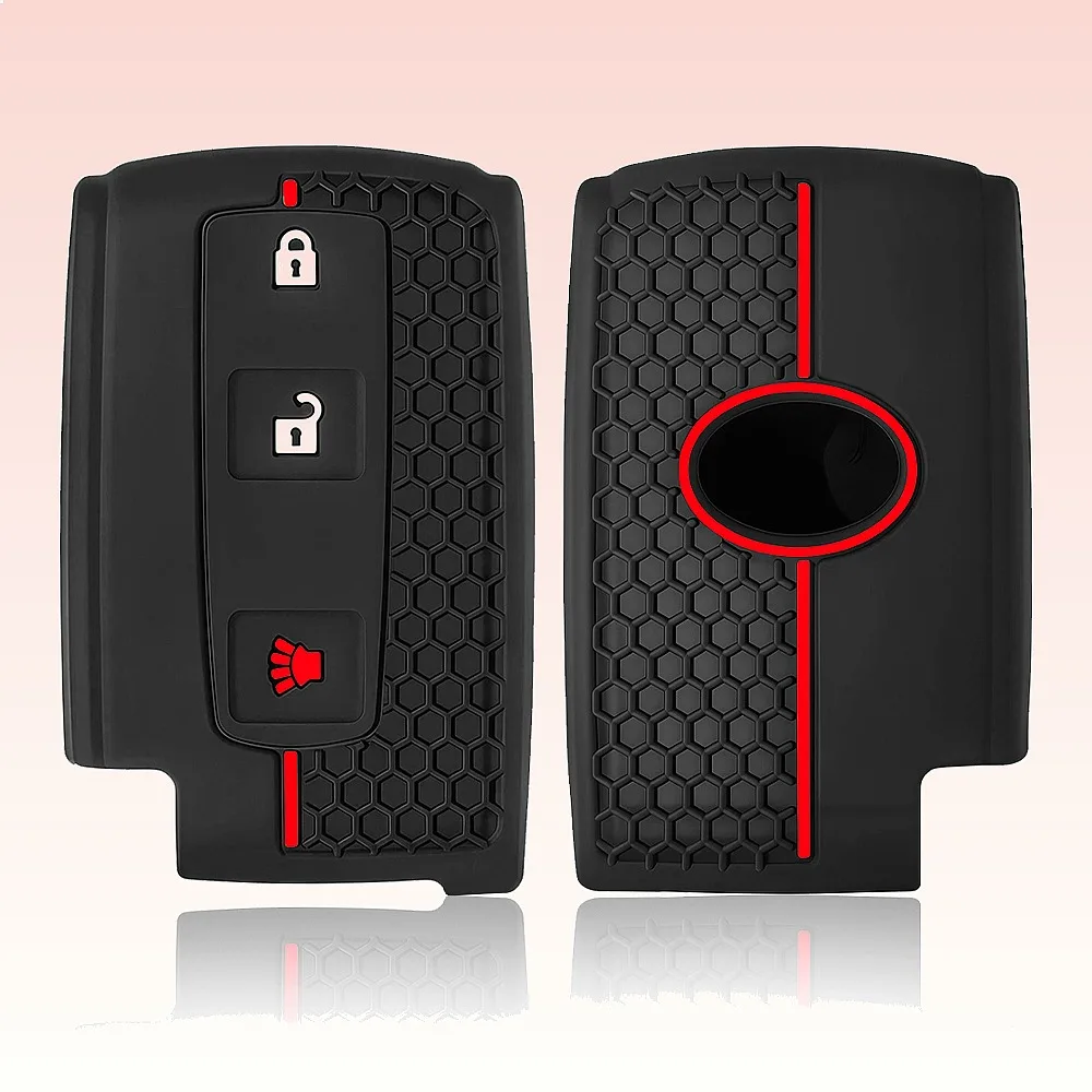 Silicone Car Key Fob Cover Case Shell For TOYOTA Corolla Verso 2004-2008 Prius Gen 20 Remote Key Accessories