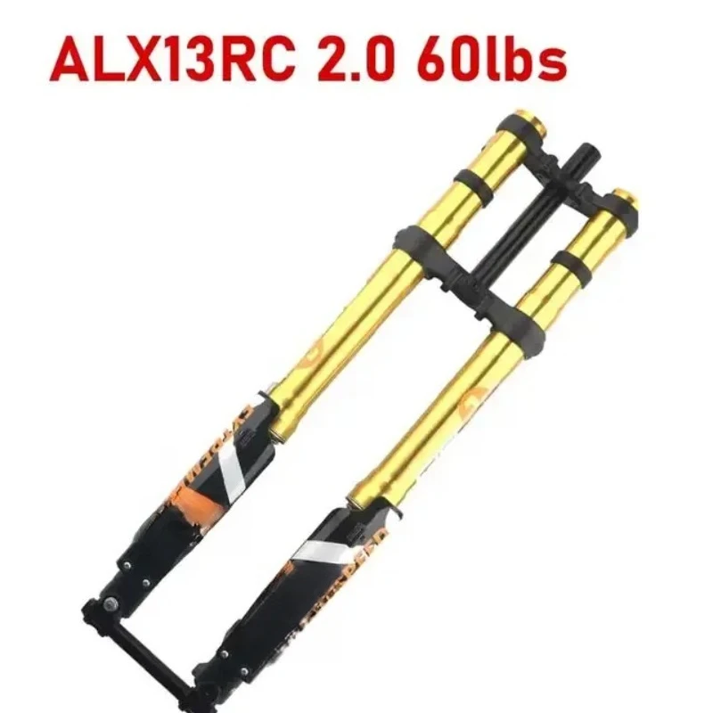 

Амортизационная вилка ALX13RC DH MTB с перевернутой конструкцией - 38~60/60 фунтов, черно-золотая, с гидравлическим демпфированием, для электровелосипедов и даунхилла