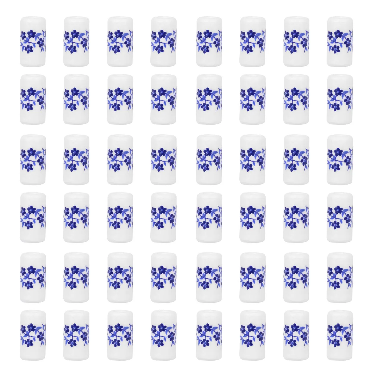 Round Cube Chinese Porcelain Square Spacer Loose Beads Blue White Charms for DIY Jewelry Bohemian Bracelet Making Accessories