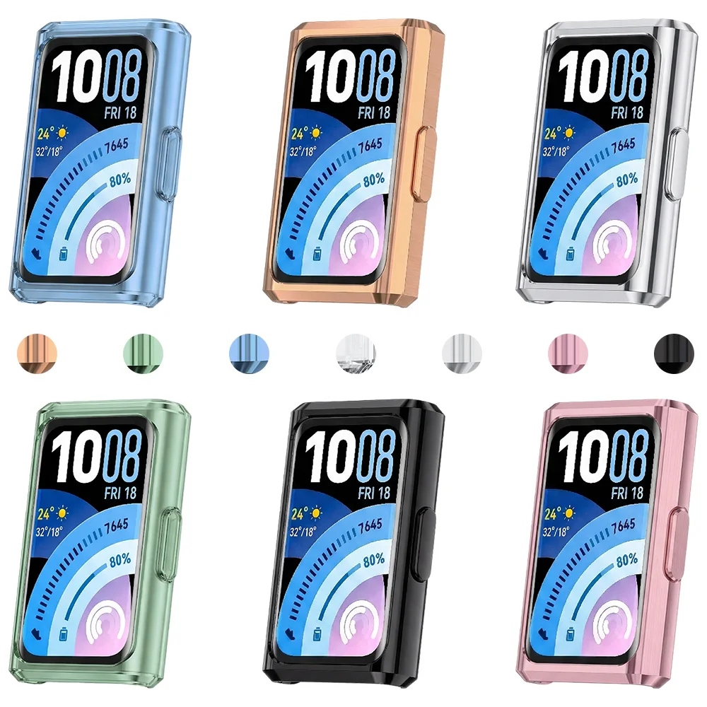 TPU Case for Huawei Band 11 Pro Screen Protector Plated Protective Cover for Huawei Band 11 Soft Shell Watchcase Accessories
