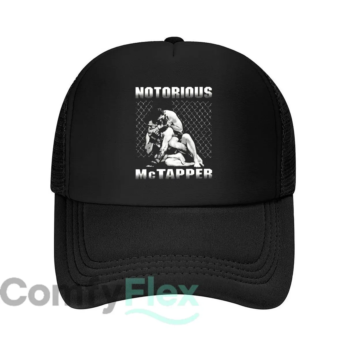 Notorious McTapper Text Art Fashion Mesh Baseball Cap Breathable Casual  Hats Outdoor Snapback Cap
