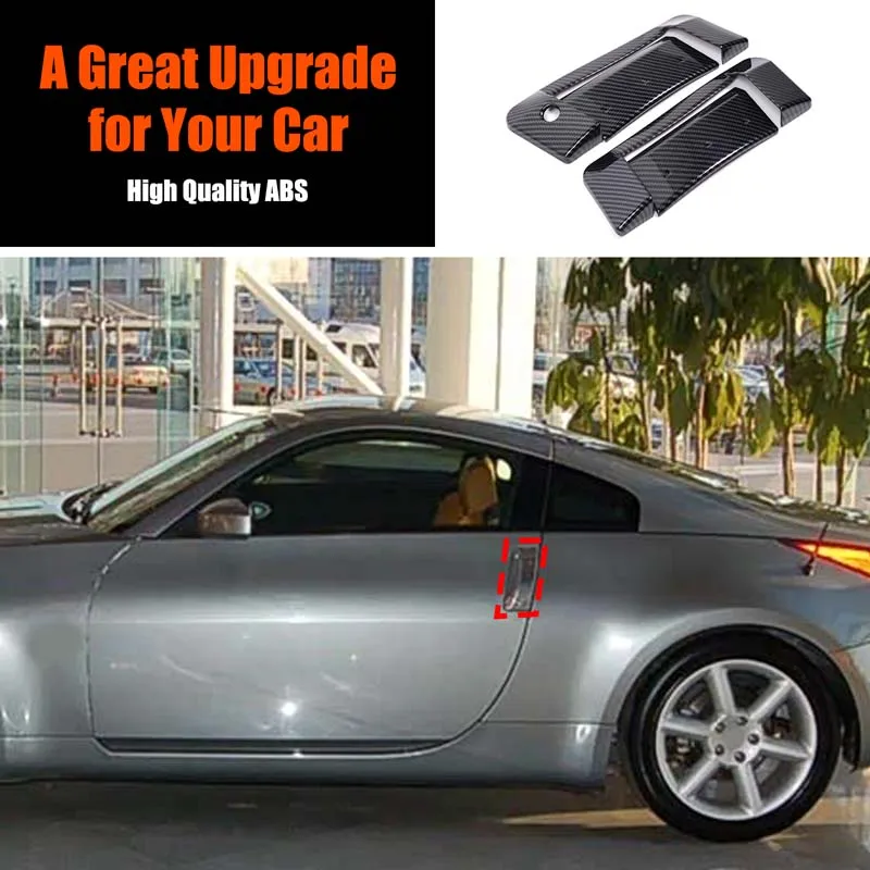 

For Nissan 350Z 2003-2009 ABS Carbon Fiber Car Outer Door Handle Trim Cover Protector Decoration Accessories Exterior Sticker