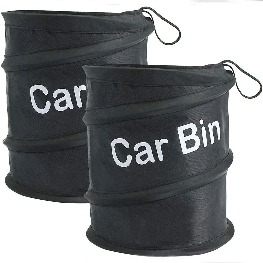 Car Trash Portable Vehicle Garbage Can Foldable Pop-up Waterproof Bag Waste Basket Auto Accessories Interior Car Accessory