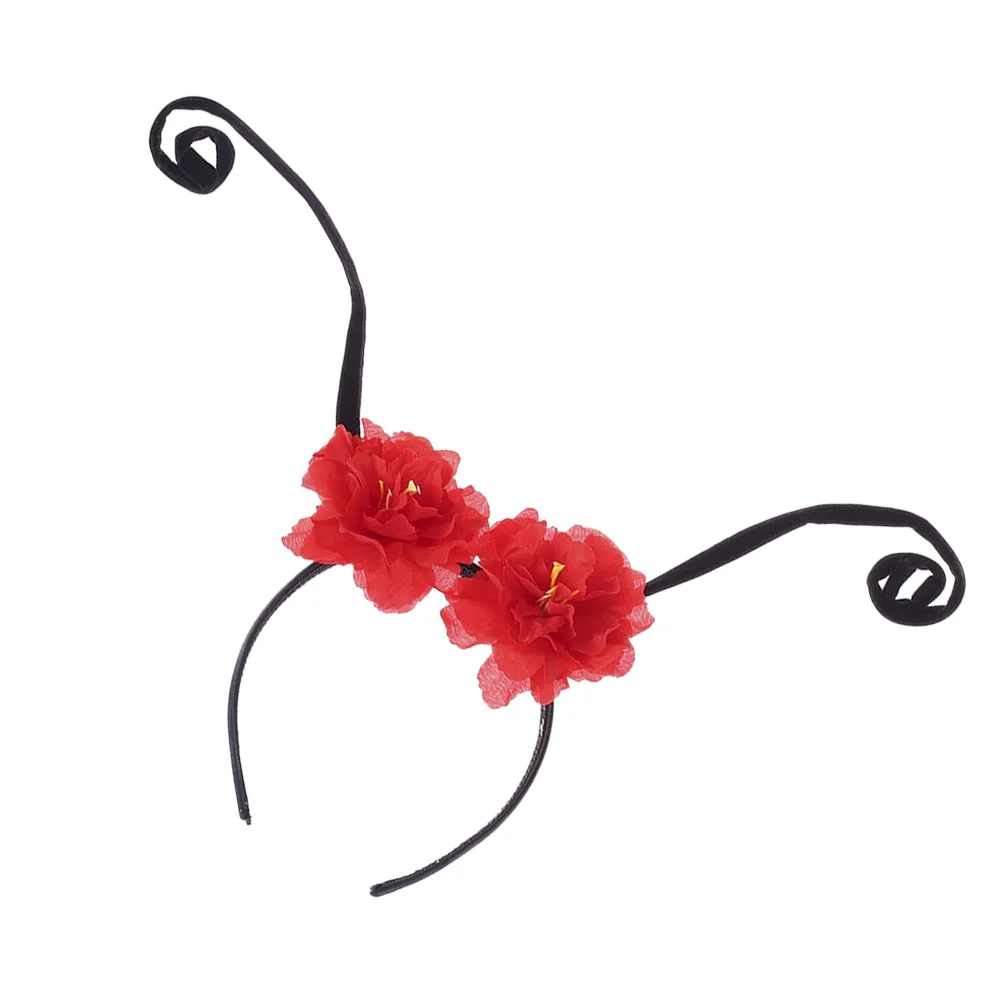 

1 шт., повязка на голову с антенной, цветочный дизайн, удобный прочный аксессуар для волос для вечеринки, идеально подходит для косплея, реквизит для фотосессии