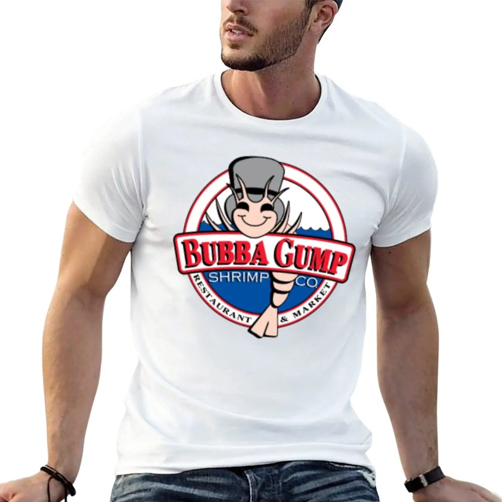 Bubba Gump Logo T-Shirt black t shirts aesthetic clothes mens t shirt