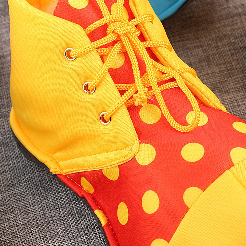 Clown Shoes Costume Halloween Adult Women Men Brown Sandles Circus Props Red Unisex Party Carnival Rainbow Shoe Large