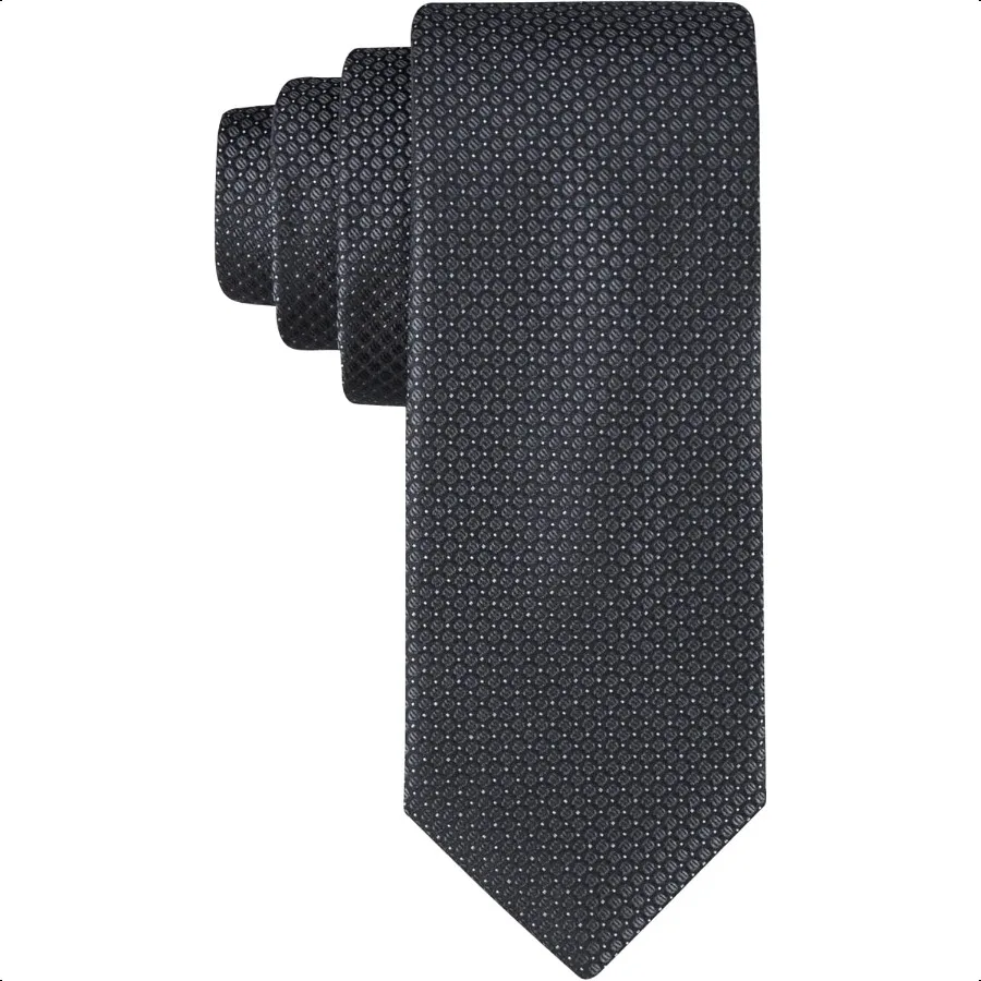

Men s Black Solid and Pattern Neckties Standard and Extra Long Sizes
