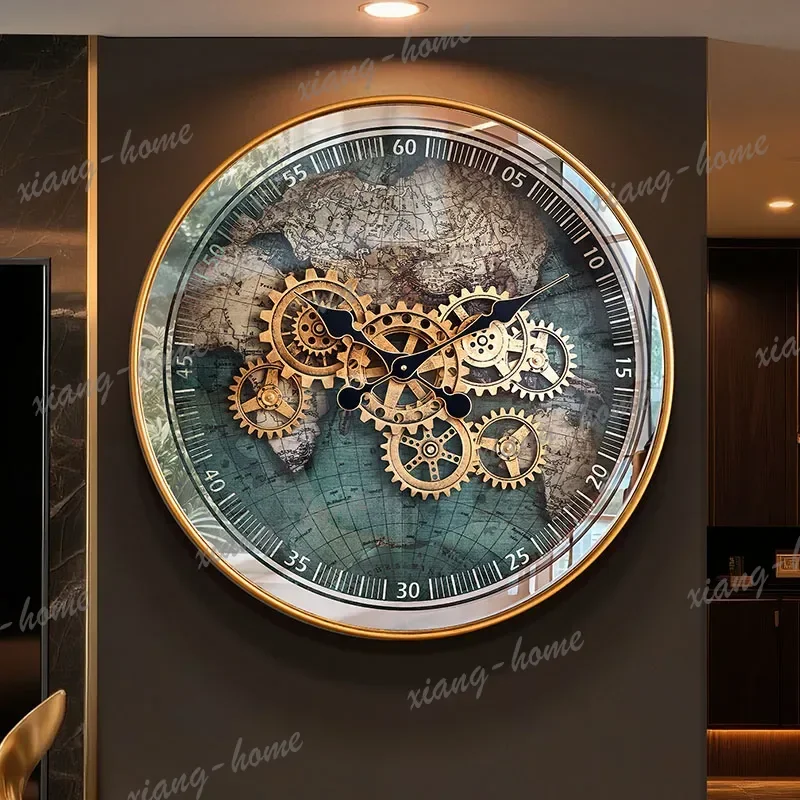PG Minimalist Simple Wall Clocks Quartz Restaurant Round Silent Aesthetic Clock Wall Aesthetic Interior Interior Home Decoration
