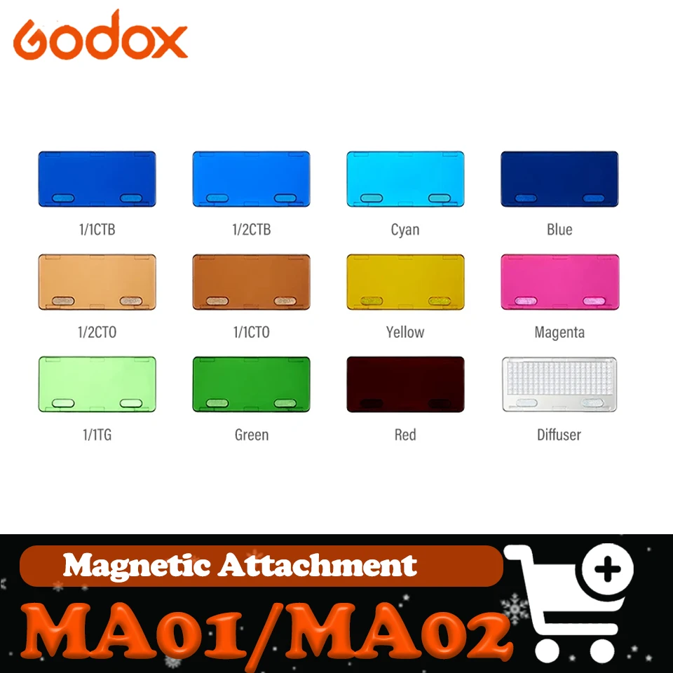 Godox Iflash Magnetic Attachment MA01 MA02 Color Filter Dif…