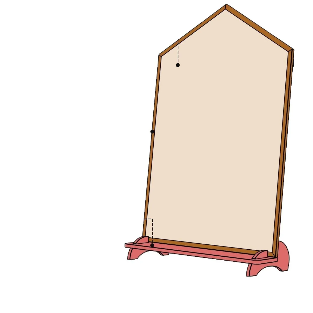 

Children's drawing board graffiti painting household creative magnetic whiteboard baby solid wood blackboard bracket type doubl