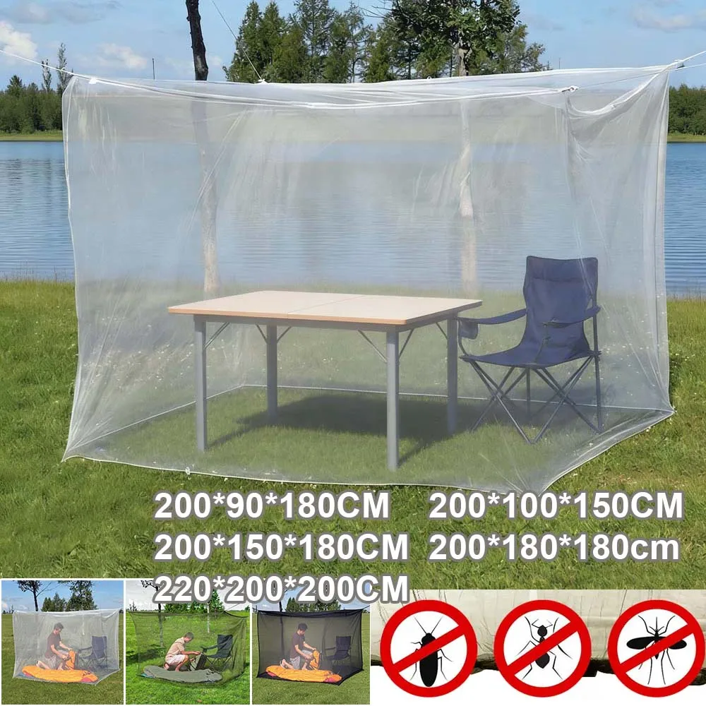 Large Mosquito Net Camping Tent Net Lightweight Foldable Insect Prevention Mesh for Home Travel Fishing Picnic Indoor Outdoor