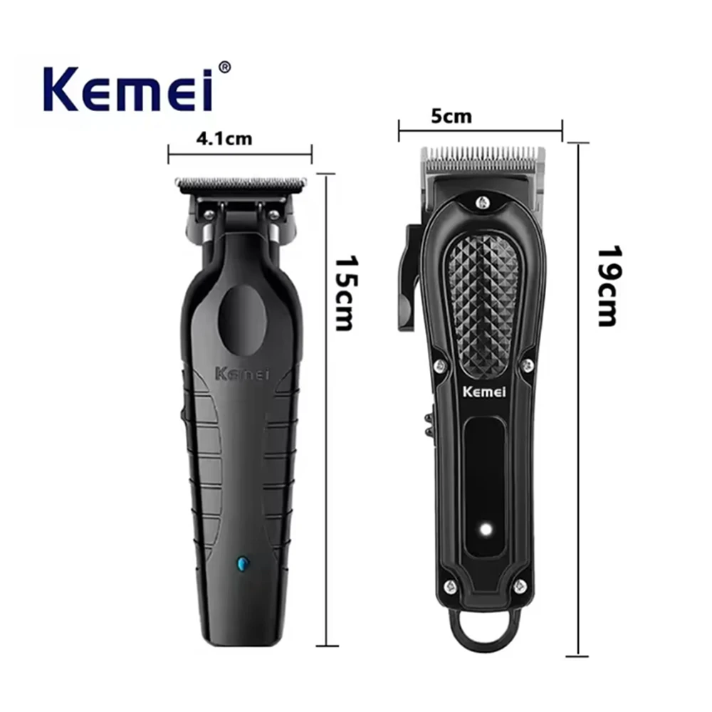 Kemei KM-1071 KM-2299 Men's Professional Hair Clipper Cordless Hair Clipper Men's Beard Trimmer Electric Haircut Beauty Kit