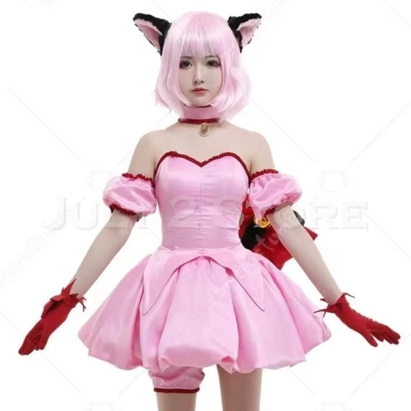 Disfraz de Halloween Tokyo Mew Mew Anime Momomiya Ichigo Cosplay gato cafetería camarero con el traje corto de carnaval Adulto