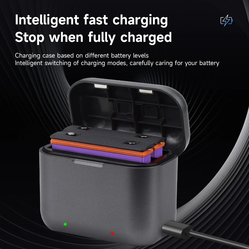 PALO Insta360 X3 X3B Battery With 2 Slots LED Charger For Insta360 ONE X3 Panoramic Action Camera Batteries Accessories