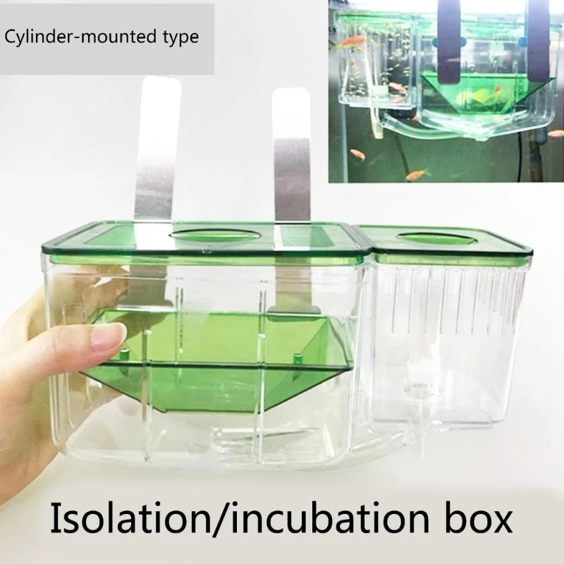 J1ha Aquarium Breeder Box Fishtanks Privator Hatchery Small Fish Finis