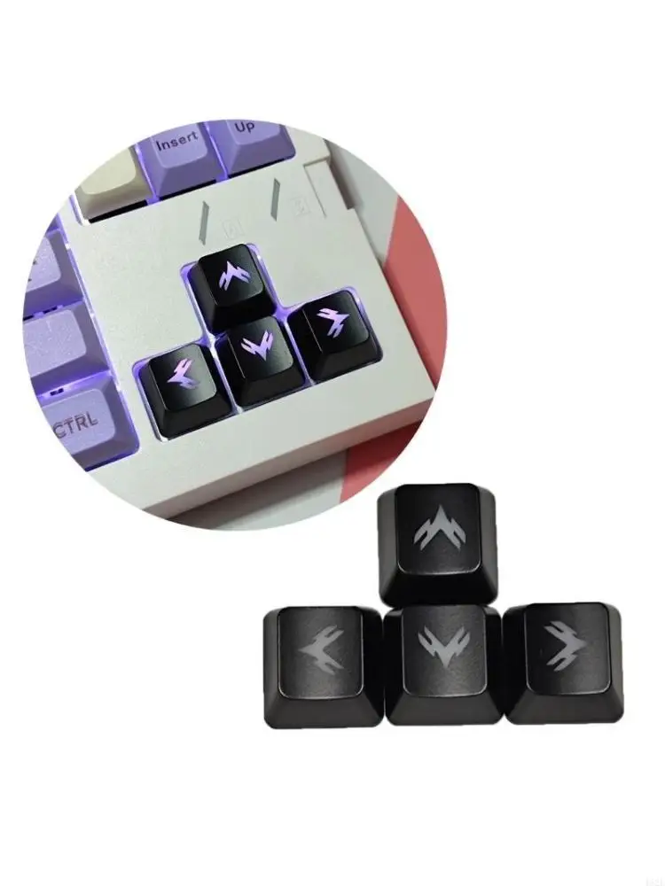 462E Gaming Keycaps ABS Height Backlit Through KeycapsWASD Directions