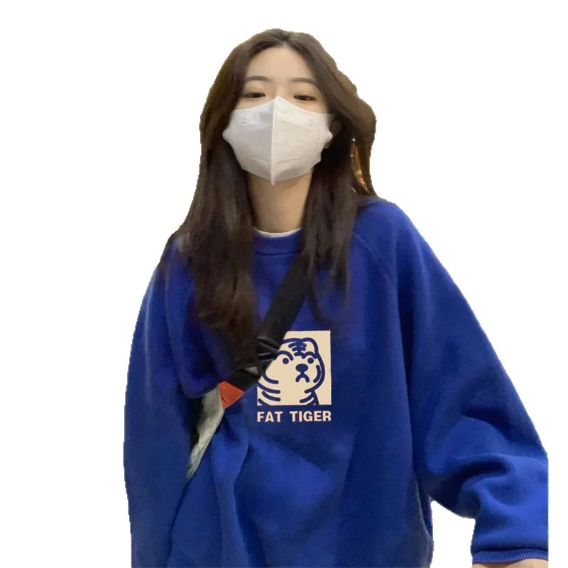 Women'S Sweatshirts Zip-Up Cotton Tops Poleron Clothes Winter Women'S Oversize 2000S For Japanese With Zipper Y2K Woman Retro