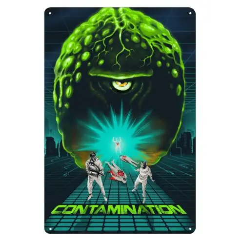 Contamination Retro Movie Metal Poster Collectable Tin Sign - 20x30cm