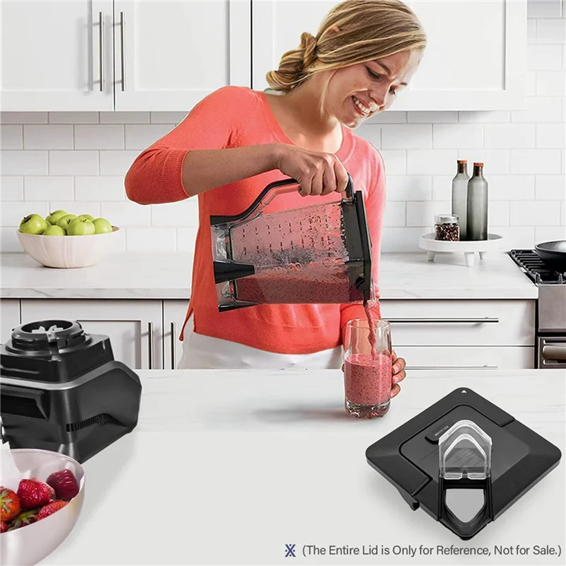 N18R 2 x Ausgießer-Abdeckung, Ersatz für Ninja-Mixer-Deckel, 72-Unzen-Krüge, Deckelklappen-Auslauf-Abdeckung für NJ600 BL610 BL740 BL700