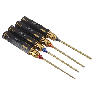 Ajrc-Titanyum Kaplama Altıgen Tornavida Aracı; Aracı tornavida, İşaretleme, RC Model Araba, Tekne, Uçak, 1.5 mm, 2mm, 2.5 mm, 3mm, set başına 4 adet En iyi 10 satış, anahtar, altıgen rc no. 3