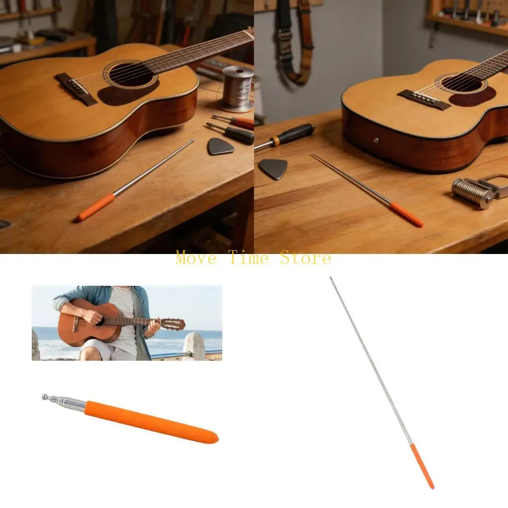 92ME Endpin Jacks Luthier Setup Helper Professional Guitar Pickup Installation Rod
