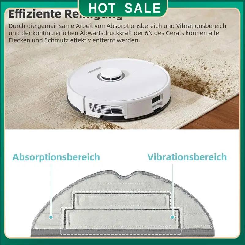 

24-Hour Delivery Accessories For Roborock S8 Pro Ultra 8PCS Mop Pads Microfibre Wiping Cloth Robot Vacuum Cleaner