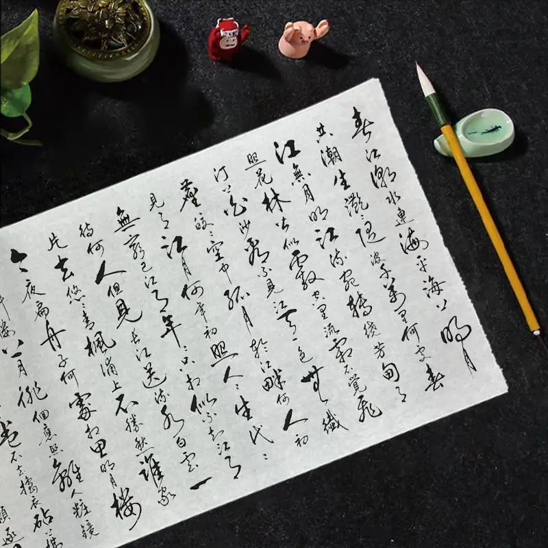 Rolling Chinese Xuan Paper Raw Rice Paper Calligraphy Writing Painting Paper Half-Ripe Xuan Zhi White Rijstpapier Carta Di Riso