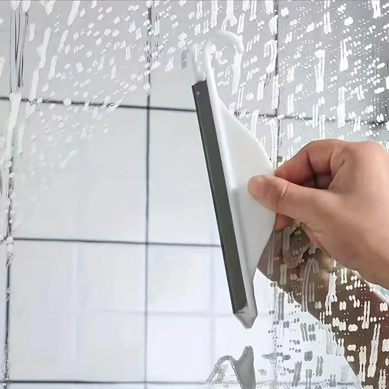 2 Stück Kompakte Handabzieher - Streifenfreie Reinigung für Verschiedene Oberflächen - Ideal für Glas, Spiegel und Badezimmerflächen
