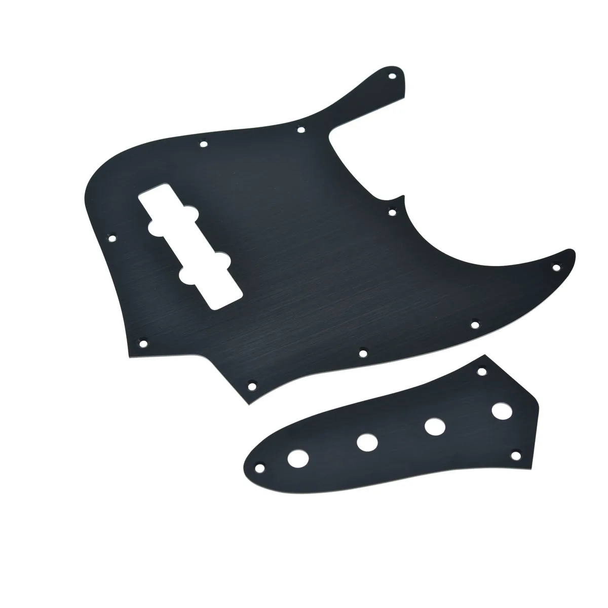 Dopro Aluminum Anodized 10-Hole 4 String Jazz J Bass Pickguard JB Control Plate and Screws for American/Mexican FD Jazz Bass