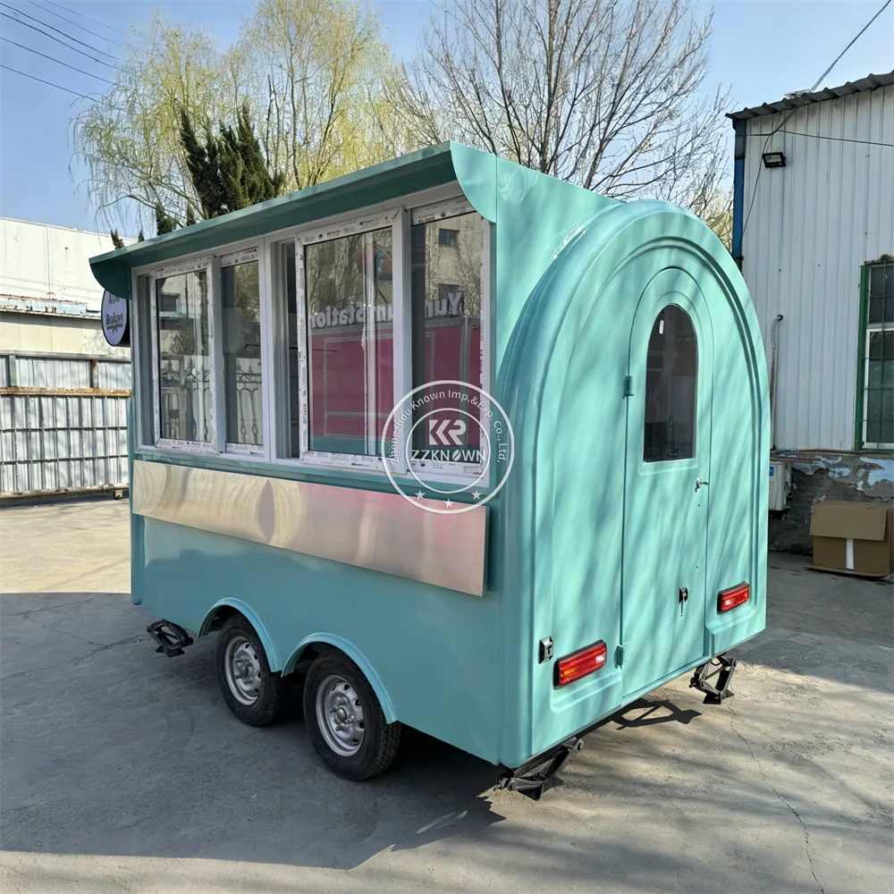 

Mobile Food Cart Fully Equipped Concession BBQ Food Truck Trailer Factory Built Mobile Food Trailer For Commercial Catering