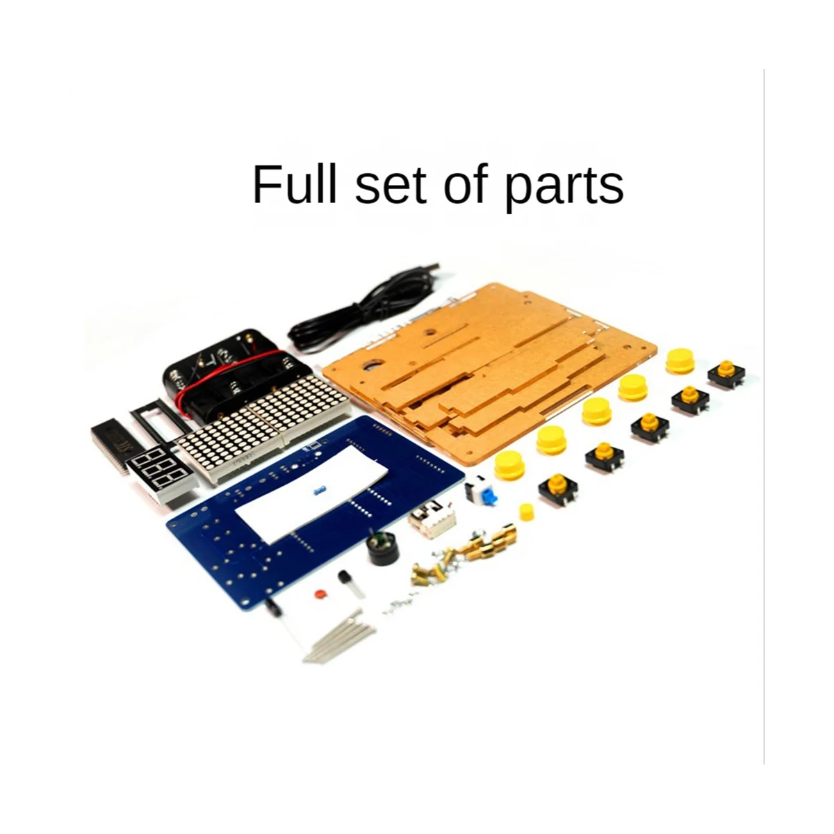 

N27R DIY Game Kit DIY Electronic Soldering Welding Tranning Set Snake Plane with Acrylic Case Pixel Game Console Making Kit