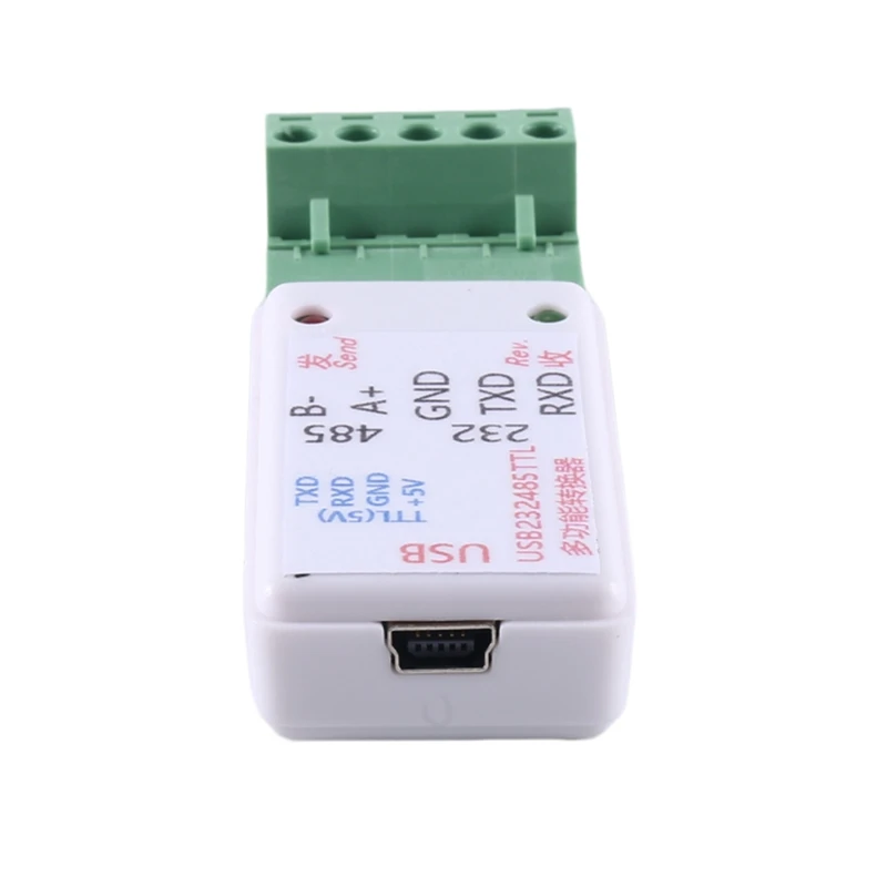 3 In1 USB 232 485 TO RS485 / USB TO RS232 / 232 TO 485 Converter Adapter Ch340 W/LED For WIN7,Linux PLC Access Control