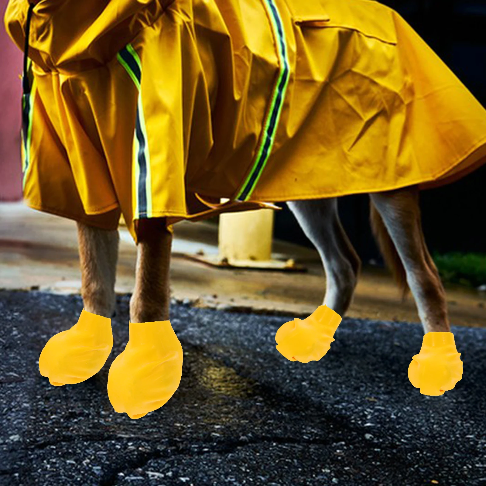 

4 Pcs Short Boots Pet Waterproof Shoes Small Dog Scratch & Paw Protectors for Dogs