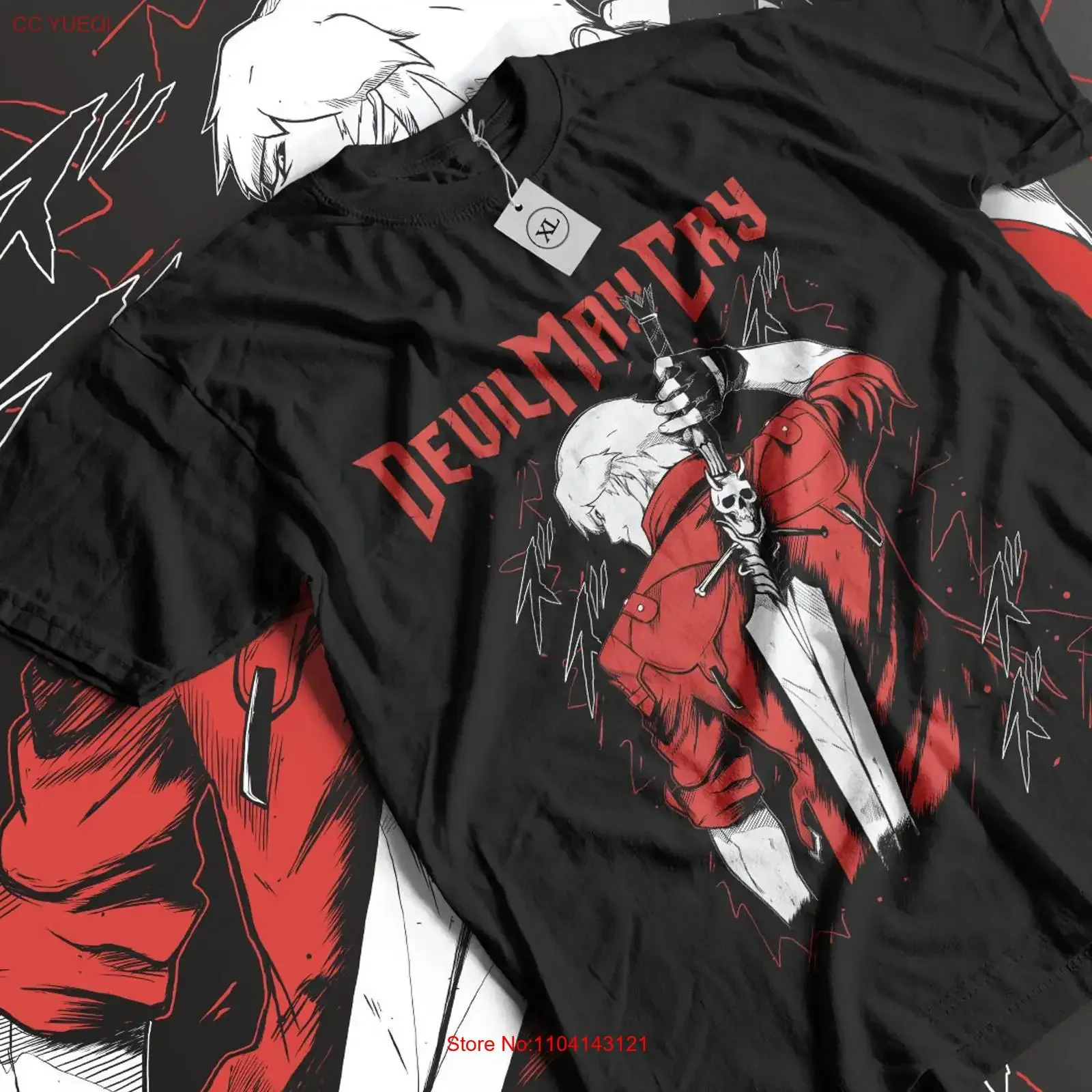Virgil Devil T shirt Trigger May Cry DMC3 Premium All Size vintage Washed Versatile Comfortable Breathable Soft graphic Unisex