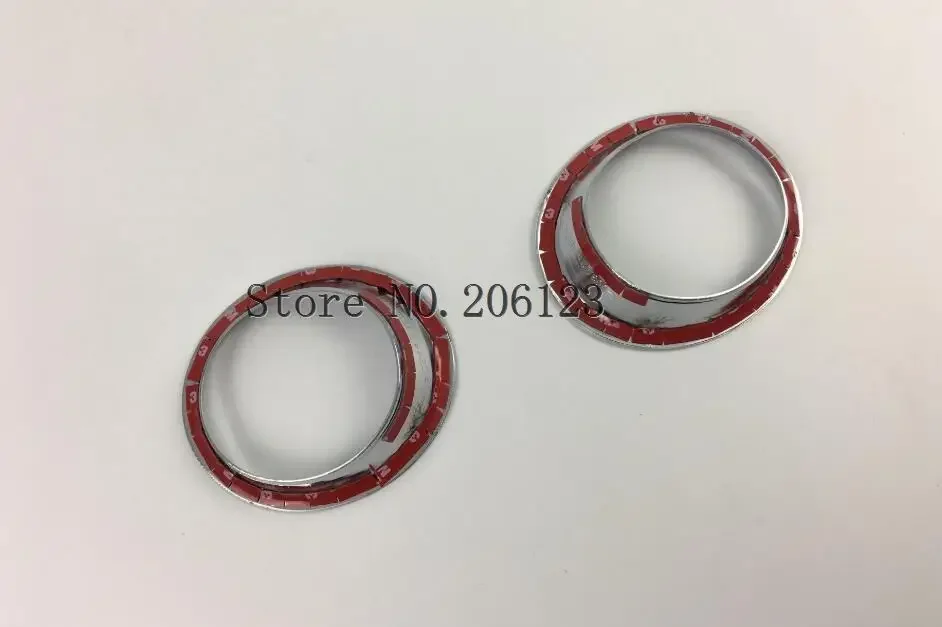 For Nissan March 2011 2012 2013 2014 2015 2016 2017 Car front Fog Light Lamp Frame Stick Styling ABS Chrome Cover Trim Part 2pcs