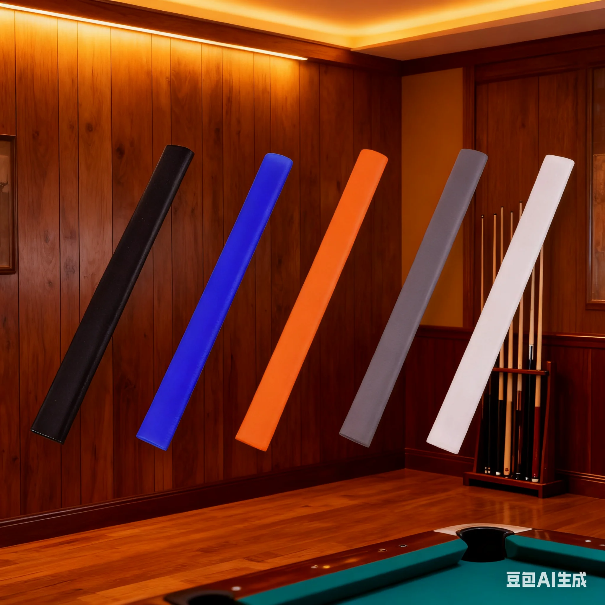 1 szt. Silikonowy uchwyt na kij bilardowy 29x3cm, antypoślizgowy ochraniacz na rękojeść, osłona na kij bilardowy, akcesoria zamienne