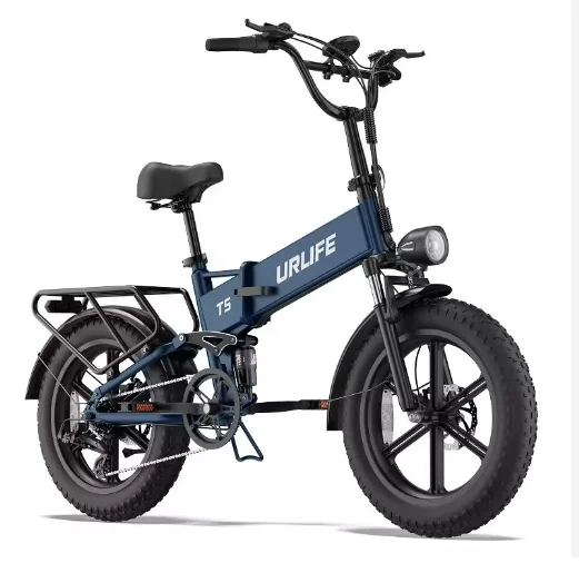 T5 Electric Fat Tire Bicycle Aluminum Alloy Frame 32 Km/h Speed 20 Inch Wheels Front/Rear Disc Brake UK EU Available