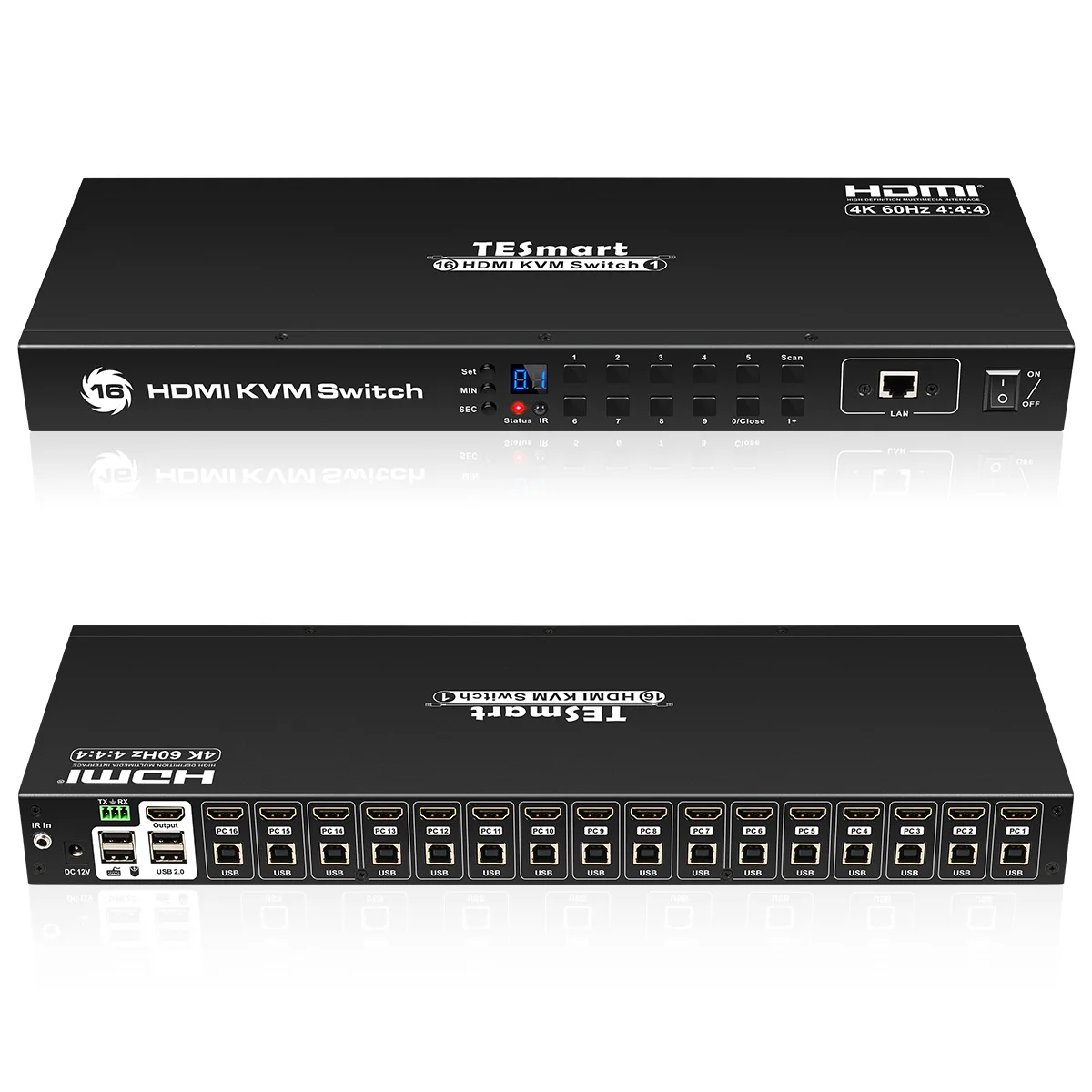 

Chinese Manufacturer Sale Hdmi 16 Port Kvm Switch With One Monitor