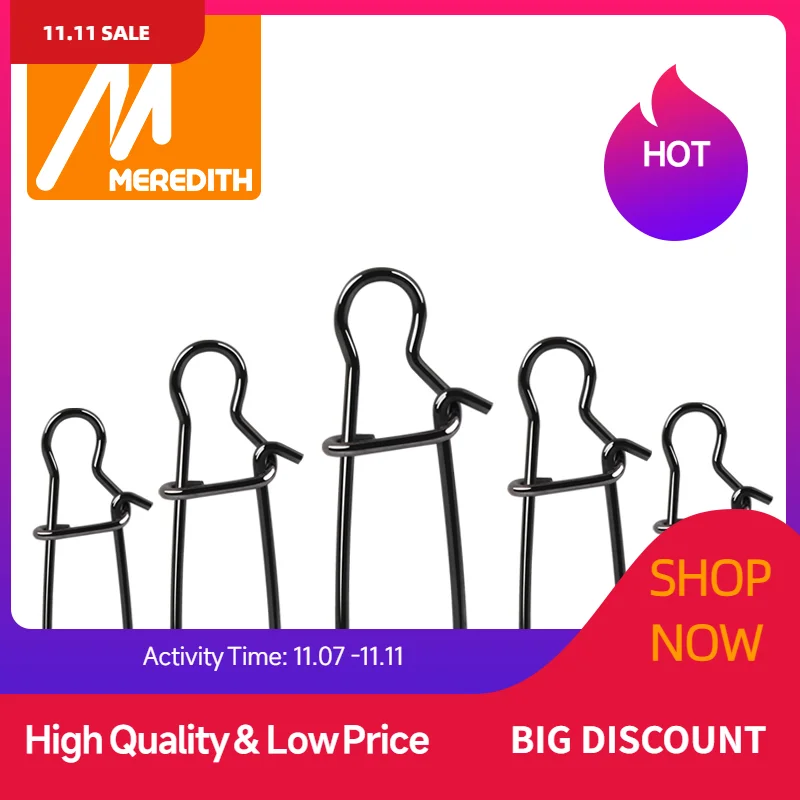 50 Steel Fishing Connectors with Snap Swivels