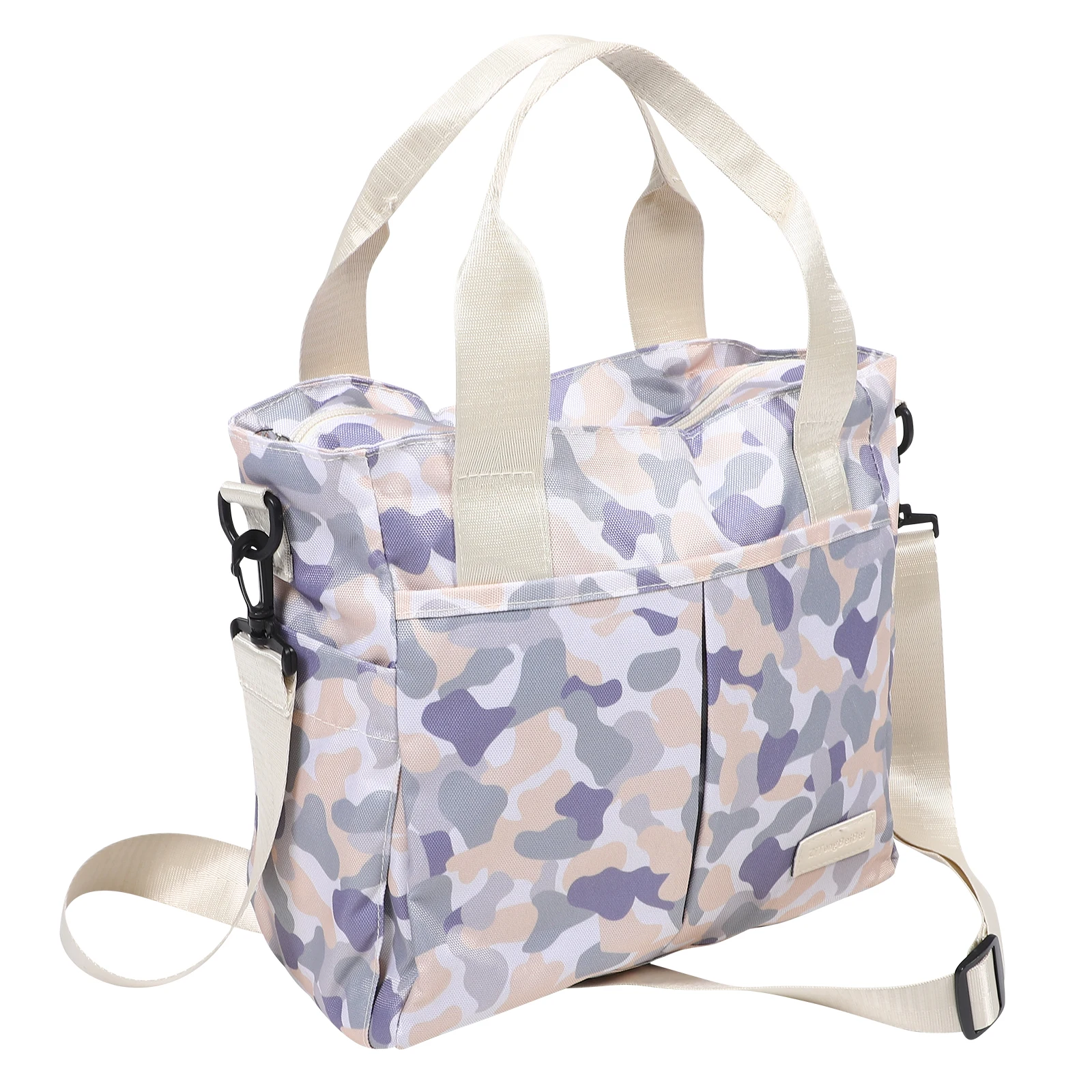 

Большая вместительная сумка-тоут для мамы, водонепроницаемая сумка для подгузников с отделением для влажной и сухой уборки, несколько карманов для путешествий, больниц на открытом воздухе