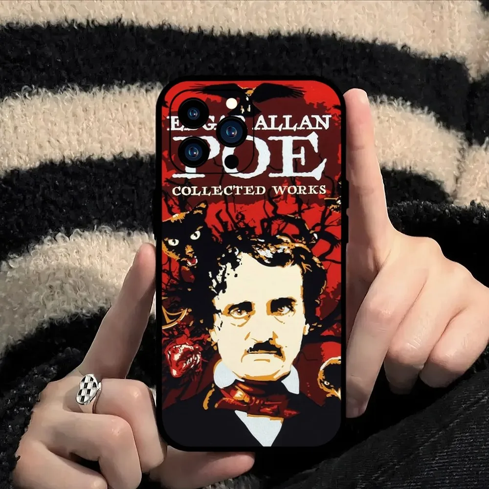 Edgar Allan Poe Phone Case For Samsung S20 S21 S22 S23 S24 Note 20 4G 5G Plus Ultra Black Soft Shell