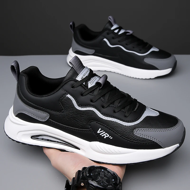 

Мужские спортивные повседневные кроссовки, дышащие, легкие, с мягкой подошвой, противоскользящие, улучшенная версия весенне-осеннего синтетического материала