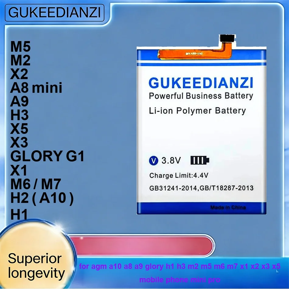 

Mobile Phone Battery Durable 2800-6900mAh For Agm A10 A8 A9 Glory H1 H3 M2 M5 M6 M7 X1 X2 X3 X5 Mobile Phone Mini Pro